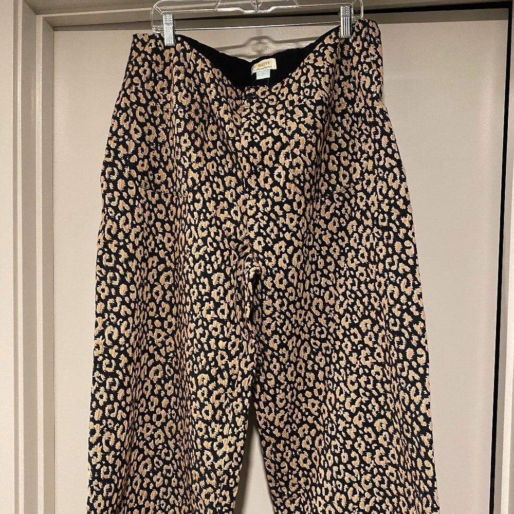 Maeve Leopard Brocade Pants